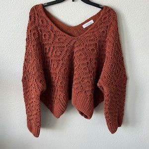 Oversized cropped sweater size L